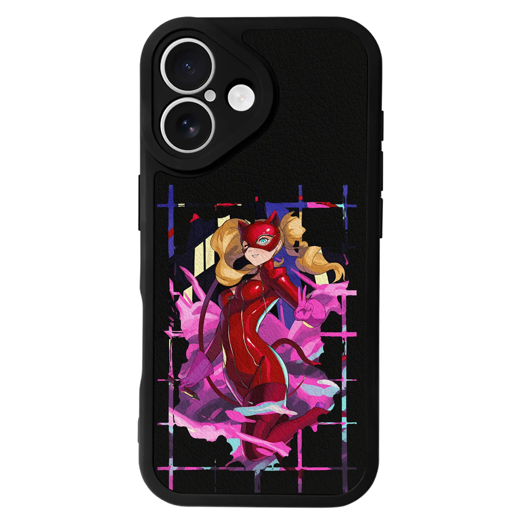 ペルソナ グッズ,高巻杏 - IPhone 16シリーズ対応 ・ シリコンスマホケース ・ レザー調 ・ 高精度フィット ・ 耐衝撃 ・ ワイヤレス充電対応 ・ 精密カット